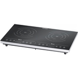 Rommelsbacher CT 3410/IN hobs Negro, Blanco Encimera Con placa de inducción 2 zona(s), Placa de cocción negro/Plateado, Negro, Blanco, Encimera, Con placa de inducción, Vidrio y cerámica, 2 zona(s), 1400 W