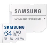 SAMSUNG EVO Plus 64 GB microSDXC (2024), Tarjeta de memoria blanco