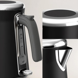 Tefal Acero inoxidable, Hervidor de agua negro/Acero fino