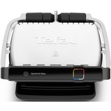 Tefal OptiGrill Elite GC750D parrilla eléctrica de contacto, Barbacoa de contacto acero fino/Negro, Negro, Acero inoxidable, Plaza, Tocar, 300 x 200 mm, Termoplástico, 2000 W