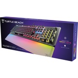 Turtle Beach Vulcan II Max teclado Juego USB QWERTZ Alemán Negro, Teclado para gaming negro/Transparente, Alámbrico, USB, Switch de tecla optomecánico, QWERTZ, LED RGB, Negro