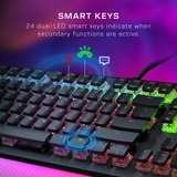 Turtle Beach Vulcan II Max teclado Juego USB QWERTZ Alemán Negro, Teclado para gaming negro/Transparente, Alámbrico, USB, Switch de tecla optomecánico, QWERTZ, LED RGB, Negro