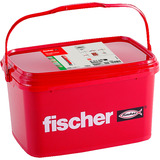 fischer Taco DuoPower 10x50, Pasador gris claro/Rojo