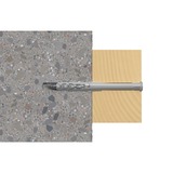 fischer Taco de vástago largo SXR 6x60 Z, Pasador gris claro