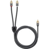 goobay Cable Y Cinch Plus negro/Plateado