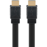 goobay Cable plano HDMI 2.1 de alta velocidad con Ethernet 8K / 60 Hz negro