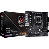 ASRock B650M PG Lightning, Placa base negro/Gris