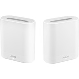 ASUS EBM68(2PK) – Expert Wifi Tribanda (2,4 GHz/5 GHz/5 GHz) Wi-Fi 6 (802.11ax) Blanco 3 Interno, Punto de acceso de malla blanco, Blanco, Interno, Enrutador de malla, Poder, Tribanda (2,4 GHz/5 GHz/5 GHz), Wi-Fi 6 (802.11ax)