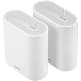 ASUS EBM68(2PK) – Expert Wifi Tribanda (2,4 GHz/5 GHz/5 GHz) Wi-Fi 6 (802.11ax) Blanco 3 Interno, Punto de acceso de malla blanco, Blanco, Interno, Enrutador de malla, Poder, Tribanda (2,4 GHz/5 GHz/5 GHz), Wi-Fi 6 (802.11ax)