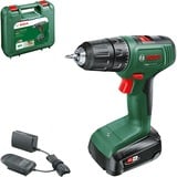 Bosch EasyDrill 18V-40 1630 RPM Sin llave 1,3 kg Negro, Verde, Taladro/destornillador verde/Negro, Taladro de pistola, Sin llave, Sin escobillas, Negro, Verde, 1,3 cm, 1630 RPM