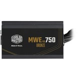 Cooler Master MWE Bronze 750 V3 230V, Fuente de alimentación de PC negro
