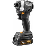 DEWALT Atornillador de impacto a batería DCF85ME2GT, 18 Voltios, 1/4", en diseño McLaren, Tornillo de percusión gris/Negro