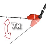 EINHELL Ebrancheur et taille-haie sans fil sur batterie GE-HC 18 Li T Set Power X-Change (lithium ion, 18 V, télescopique, scie à chaîne de 170 mm, taille-haie de 400 mm y compris batterie de 3.0 Ah et chargeur) rojo, 18 V, télescopique, scie à chaîne de 170 mm, taille-haie de 400 mm y compris batterie de 3.0 Ah et chargeur)