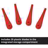 EINHELL Power X-Change Recortadora de césped a batería GE-CT 18/25 Li - Solo, 18Volt, Cortabordes rojo/Negro