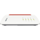 FRITZ! 4690 Routers inalámbricos Box 4690, Wi-Fi 7 (802.11be), Doble banda (2,4 GHz / 5 GHz), Ethernet, Rojo, Blanco, Router de sobremesa