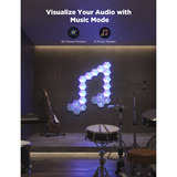 Govee Paneles de luz hexagonales Glide Ultra paquete de 7, Luz de LED gris