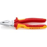 KNIPEX 02 06 200 Alicates de electricista alicate, Alicates combi Alicates de electricista, 2,5 cm, Acero, De plástico, Rojo/naranja, 20 cm