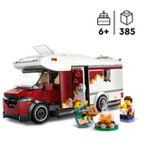LEGO City Autocaravana Aventurera de Vacaciones, Juegos de construcción Juego de construcción, 6 año(s), Plástico, 385 pieza(s), 627 g