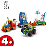 LEGO Disney Tren de Celebración de Toy Story y Coche RC, Juegos de construcción Juego de construcción, 4 año(s), Plástico, 206 pieza(s), 526 g
