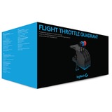 Logitech Flight Throttle Quadrant Negro, Azul, Rojo USB 2.0 Simulador de Vuelo Analógico/Digital PC, Schubregler Simulador de Vuelo, PC, Analógico/Digital, Alámbrico, USB 2.0, Negro, Azul, Rojo