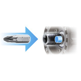 Makita Taladro atornillador a batería con sistema de cabezal intercambiable DDF491ZJ01, 18 Voltios, Taladro/destornillador azul/Negro