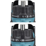 Makita Taladro atornillador a batería con sistema de cabezal intercambiable DDF491ZJ01, 18 Voltios, Taladro/destornillador azul/Negro