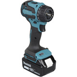 Makita Taladro atornillador a batería con sistema de cabezal intercambiable DDF491ZJ01, 18 Voltios, Taladro/destornillador azul/Negro