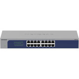 Netgear GS516-300EUS switch No administrado Gigabit Ethernet (10/100/1000) Gris, Interruptor/Conmutador No administrado, Gigabit Ethernet (10/100/1000), Montaje en rack