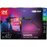 One for all Brazo universal para monitor de juego individual, Soporte de monitor gris