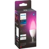 Philips Hue Vela - Bombilla inteligente E14, Lámpara LED Philips Hue White and Color ambiance Vela - Bombilla inteligente E14, Bombilla inteligente, Bluetooth, Blanco, LED, E14, B39