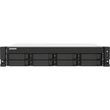 QNAP TS-873AEU-4G servidor de almacenamiento NAS Bastidor (2U) Ryzen Embedded V1500B 4 GB DDR4 0 TB QuTS hero Negro NAS, Bastidor (2U), Ryzen Embedded, V1500B, 4 GB, DDR4