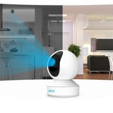 Reolink E Series E340 Esférico Cámara de seguridad IP Interior y exterior 2560 x 1920 Pixeles Escritorio, Cámara de vigilancia blanco, Cámara de seguridad IP, Interior y exterior, Inalámbrico y alámbrico, Google Assistant, Interno, 2400 - 5000 MHz