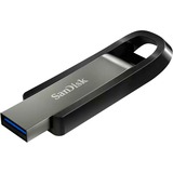 SanDisk Extreme Go unidad flash USB 64 GB USB tipo A 3.2 Gen 1 (3.1 Gen 1) Acero inoxidable, Lápiz USB plateado/Negro, 64 GB, USB tipo A, 3.2 Gen 1 (3.1 Gen 1), 395 MB/s, Deslizar, Acero inoxidable