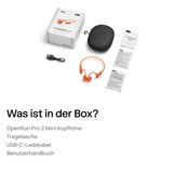 Shokz OpenRun Pro 2 Mini, Auriculares con micrófono naranja