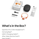 Shokz OpenRun Pro 2 Mini, Auriculares con micrófono naranja