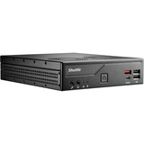 Shuttle Slim PC DH810 1,35 l tamaño PC Negro LGA 1851 (Socket V1), Barebone negro, 1,35 l tamaño PC, Mini PC barebone, LGA 1851 (Socket V1), DDR5-SDRAM, M.2, PCI Express, SATA, 120 W