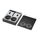 Shuttle Slim PC DH810 1,35 l tamaño PC Negro LGA 1851 (Socket V1), Barebone negro, 1,35 l tamaño PC, Mini PC barebone, LGA 1851 (Socket V1), DDR5-SDRAM, M.2, PCI Express, SATA, 120 W