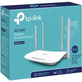 TP-Link Archer C50 router inalámbrico Ethernet rápido Doble banda (2,4 GHz / 5 GHz) Blanco azul/Gris, Wi-Fi 5 (802.11ac), Doble banda (2,4 GHz / 5 GHz), Ethernet, Blanco, Router de sobremesa