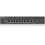 Zyxel GS2220-10-EU0101F switch Gestionado L2 Gigabit Ethernet (10/100/1000) Negro, Interruptor/Conmutador Gestionado, L2, Gigabit Ethernet (10/100/1000), Montaje en rack