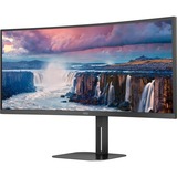 AOC V5 CU34V5C/BK LED display 86,4 cm (34") 3440 x 1440 Pixeles Wide Quad HD Negro, Monitor LED negro, 86,4 cm (34"), 3440 x 1440 Pixeles, Wide Quad HD, LED, 1 ms, Negro