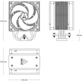 ARCTIC Freezer 36 CO Procesador Refrigerador de aire 12 cm Negro, Plata 1 pieza(s), Disipador de CPU aluminio/Negro, Refrigerador de aire, 12 cm, 200 RPM, 1800 RPM, Negro, Plata