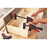 BESSEY Sargento de una mano DuoKlamp DUO30-8, Gato negro/Rojo