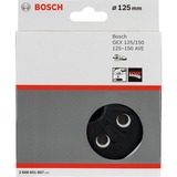Bosch Plato de lijado de dureza media, Ø 125mm, Plato lijador negro