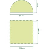 Coleman Pabellón Event Shelter, 3,65 x 3,65m gris claro/Gris