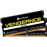 Corsair Vengeance 8GB DDR4-2400 módulo de memoria 2 x 4 GB 2400 MHz, Memoria RAM negro, 8 GB, 2 x 4 GB, DDR4, 2400 MHz, 260-pin SO-DIMM