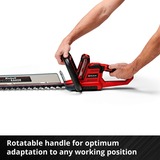 EINHELL GE-CH 18/60 Cuchilla doble 2400 W 2,9 kg, Cortasetos rojo/Negro, Batería, 2400 W, 18 V, 2,9 kg, 200 mm, 1080 mm