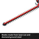EINHELL GE-CH 18/60 Cuchilla doble 2400 W 2,9 kg, Cortasetos rojo/Negro, Batería, 2400 W, 18 V, 2,9 kg, 200 mm, 1080 mm