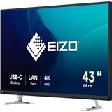 EIZO FlexScan EV4340X-BK LED display 108 cm (42.5") 3840 x 2160 Pixeles 4K Ultra HD Negro, Monitor LED negro, 108 cm (42.5"), 3840 x 2160 Pixeles, 4K Ultra HD, LED, 5 ms, Negro