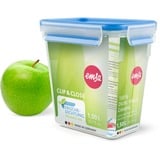 Emsa 508543 recipiente de almacenar comida Rectangular Caja 1,5 L Transparente 1 pieza(s) transparente/Azul, Caja, Rectangular, 1,5 L, Transparente, Alemania, 121 mm