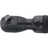 Hazet Mini destornillador de carraca multifunción 9023M-1, 1/4" y 3/8", Tornillo de percusión negro